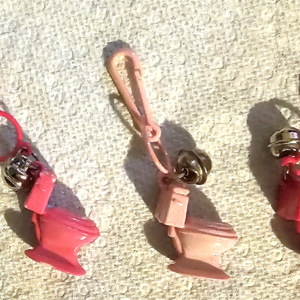 80’s Plastic Toilet Bell Charms